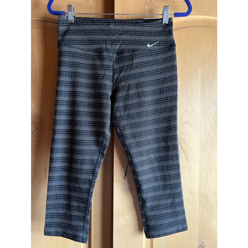 Nike Women's Legend Dri-Fit Tights Dot Black & White Size Medium